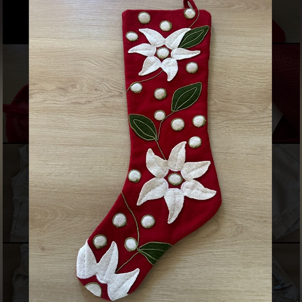 Crate & Barrel Christmas stocking